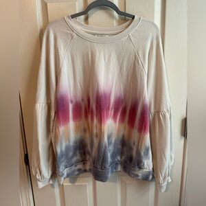 Knox Rose Tie-Dye Sweatshirt - Cream, Purple, Red, Blue